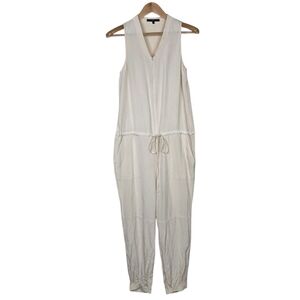 Tibi Silk ivory white  jumpsuit